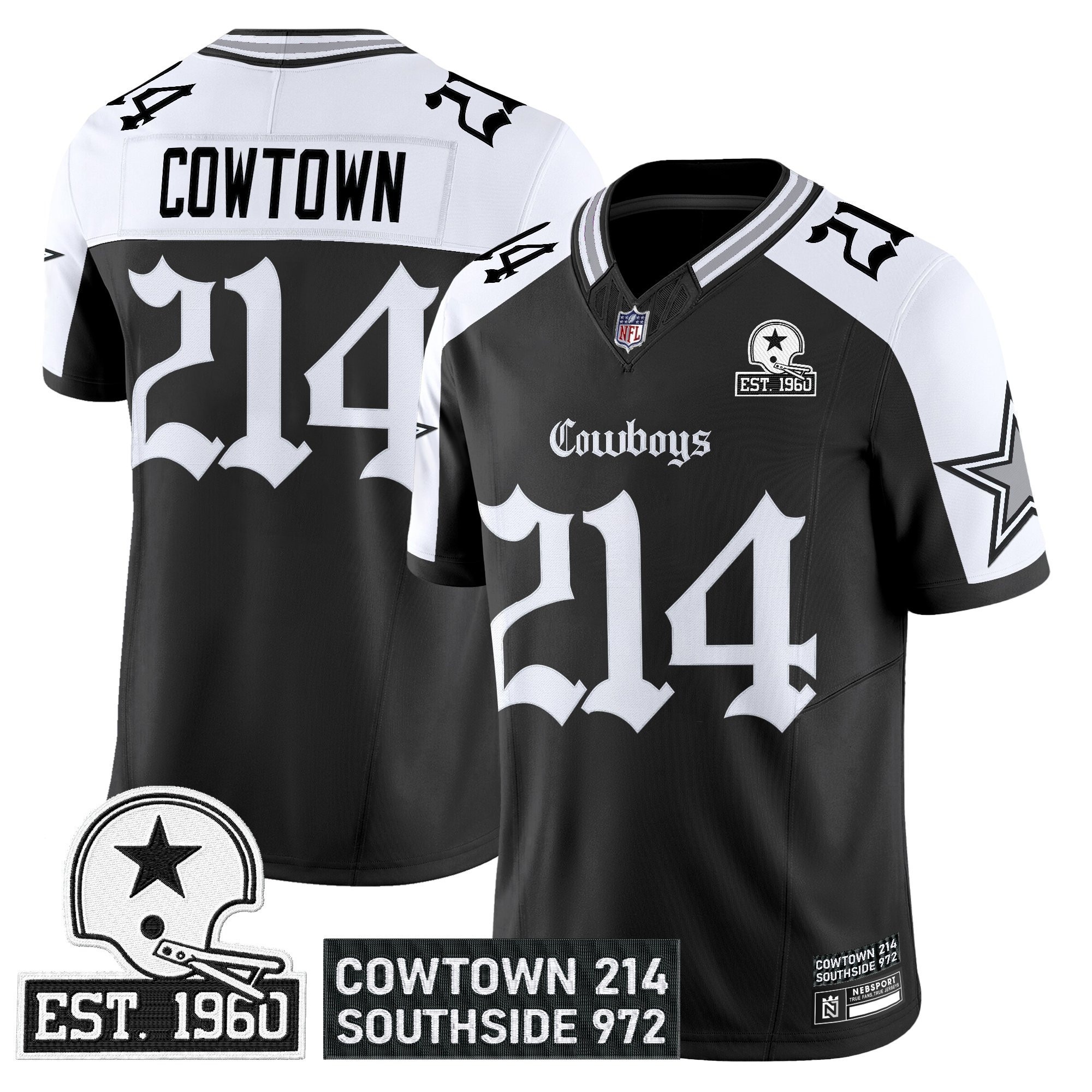 Men's Dallas Cowboys 'Gothic Lone Star Edition' Vapor Limited Jersey - All Stitched - Limited Jersey | NFL Jersey Men's Dallas Cowboys 'Gothic Lone Star Edition' Vapor Limited Jersey - All Stitched - Limited Jersey | NFL Jersey