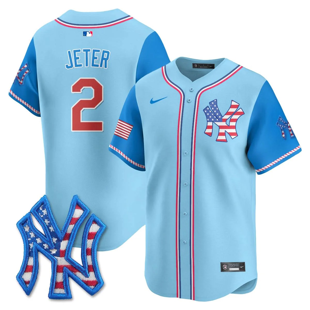 New York Yankees 2025 Fourth of July Jersey - All Stitched - Limited Jersey | MLB Jersey New York Yankees 2025 Fourth of July Jersey - All Stitched - Limited Jersey | MLB Jersey