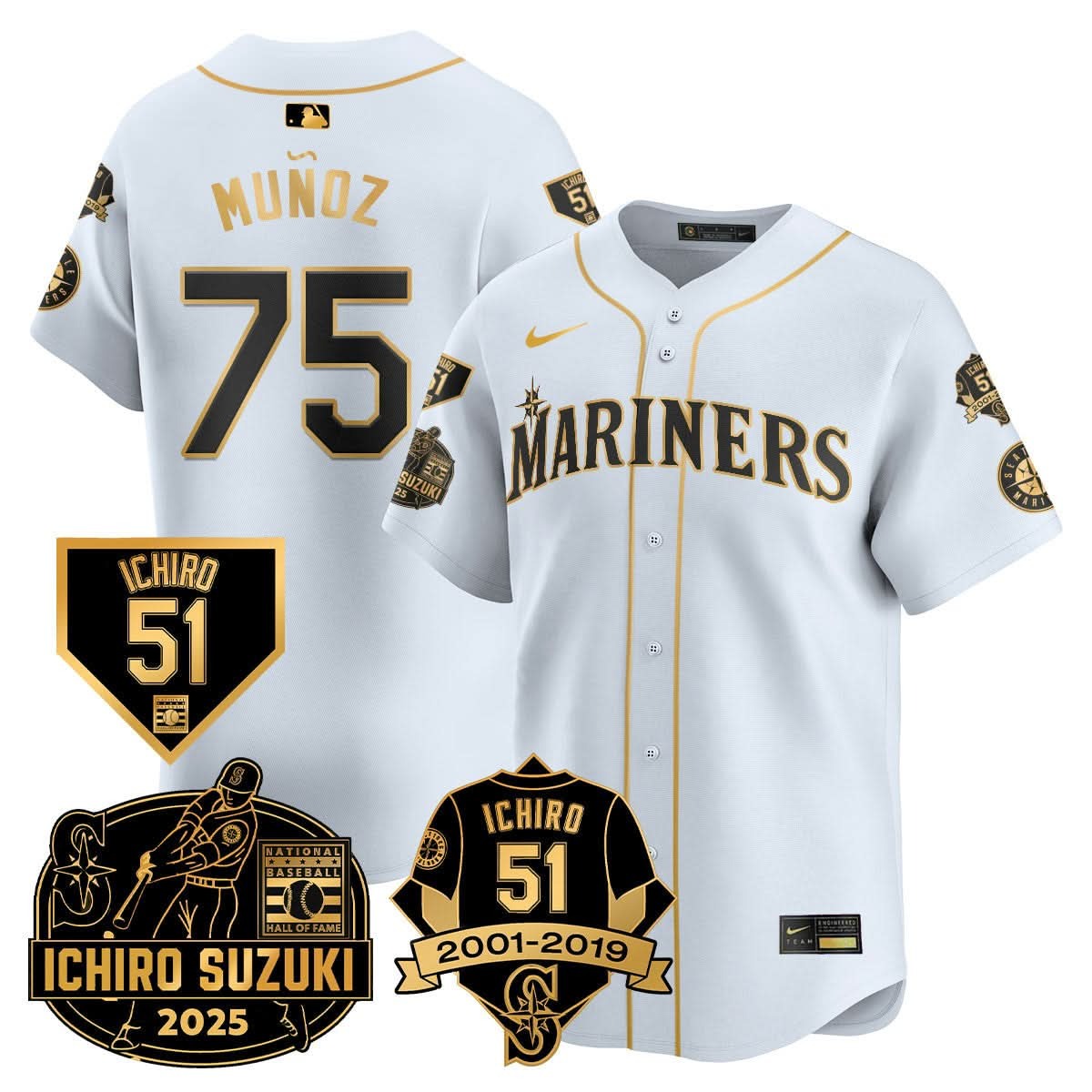 Seattle Mariners Ichiro Number Retirement Jersey - All Stitched - Limited Jersey | MLB Jersey Seattle Mariners Ichiro Number Retirement Jersey - All Stitched - Limited Jersey | MLB Jersey
