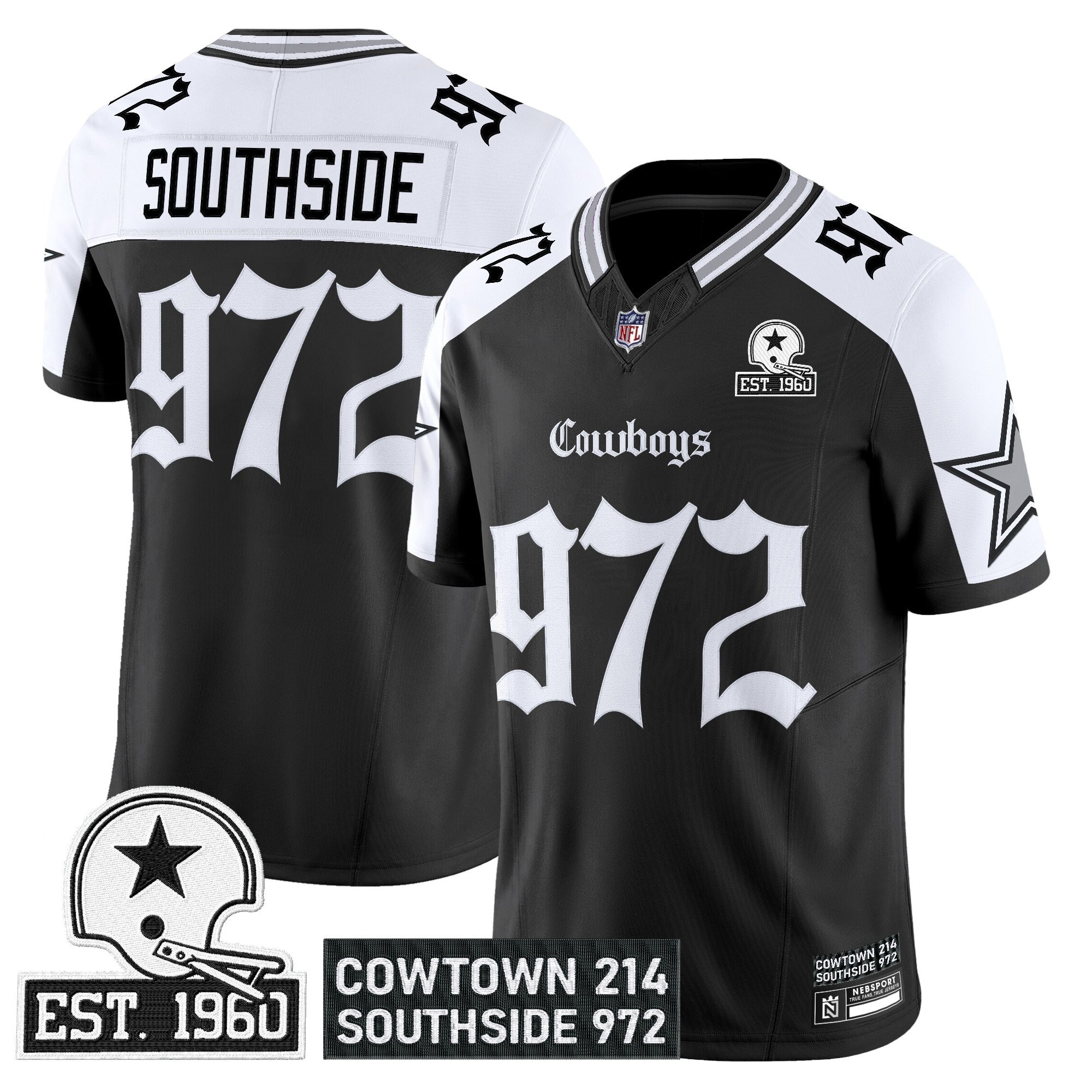 Men's Dallas Cowboys 'Gothic Lone Star Edition' Vapor Limited Jersey - All Stitched - Limited Jersey | NFL Jersey Men's Dallas Cowboys 'Gothic Lone Star Edition' Vapor Limited Jersey - All Stitched - Limited Jersey | NFL Jersey
