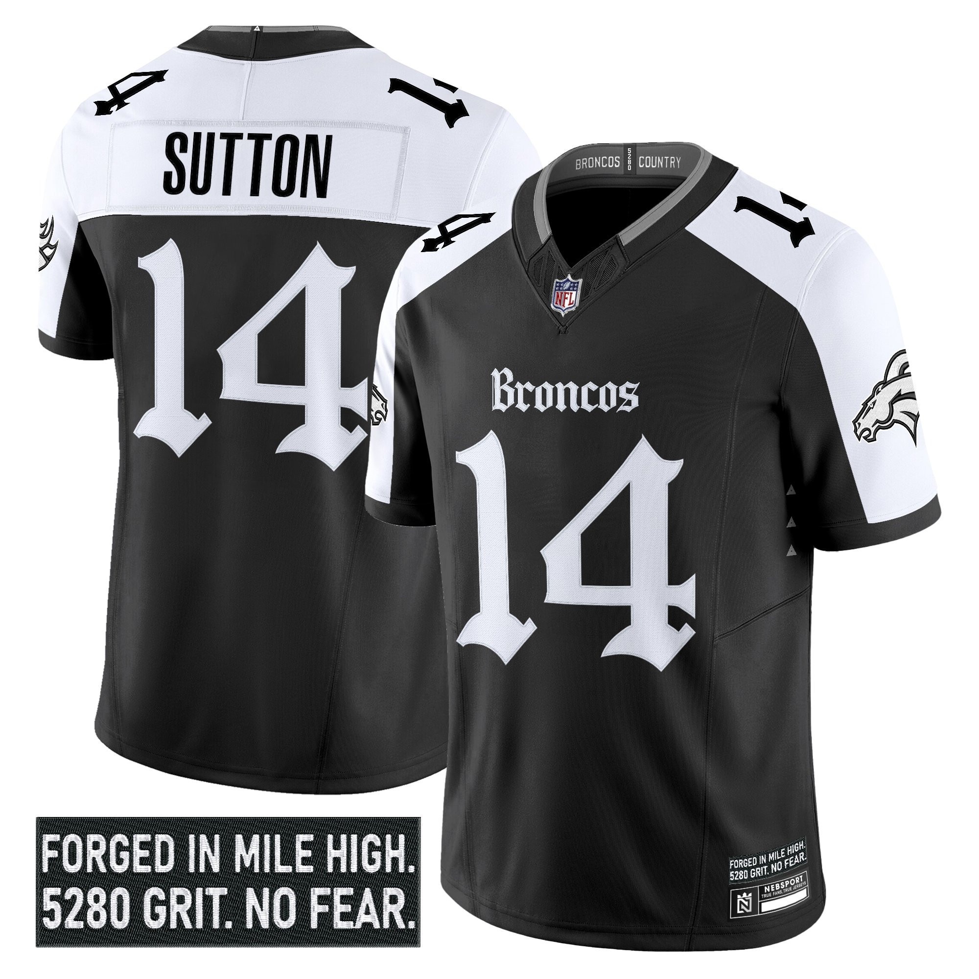 Men's Denver Broncos 'Gothic Mile High Shadows Edition' Vapor Limited Jersey - All Stitched - Limited Jersey | NFL Jersey Men's Denver Broncos 'Gothic Mile High Shadows Edition' Vapor Limited Jersey - All Stitched - Limited Jersey | NFL Jersey