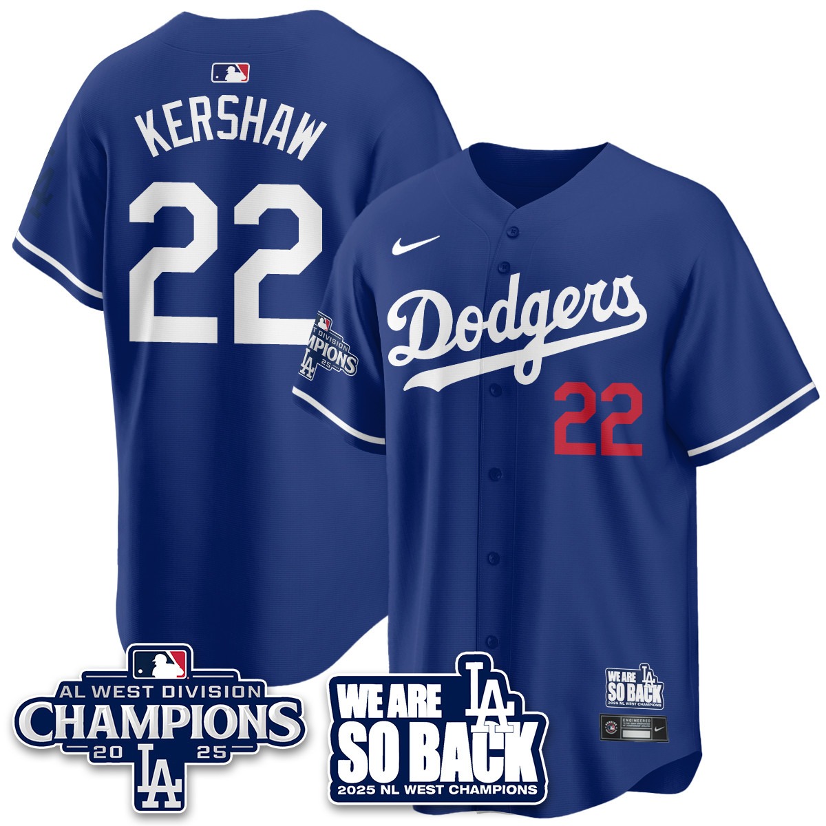 Los Angeles Dodgers 2025 NL West Division Champions Jersey - All Stitc - Limited Jersey | MLB Jersey Los Angeles Dodgers 2025 NL West Division Champions Jersey - All Stitc - Limited Jersey | MLB Jersey