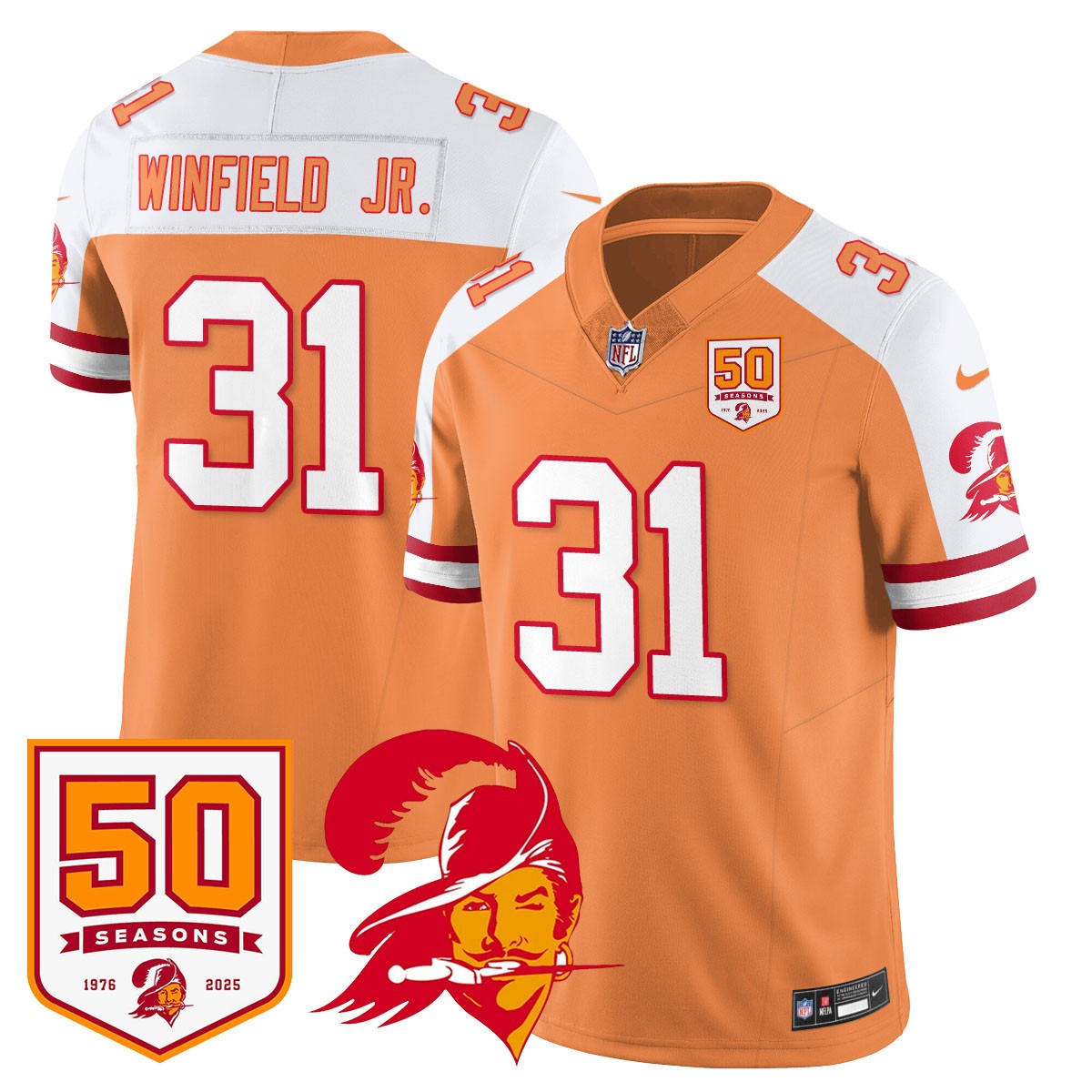 Men's Tampa Bay Buccaneers '76 Vapor Limited Jersey - All Stitched - Limited Jersey | NFL Jersey Men's Tampa Bay Buccaneers '76 Vapor Limited Jersey - All Stitched - Limited Jersey | NFL Jersey