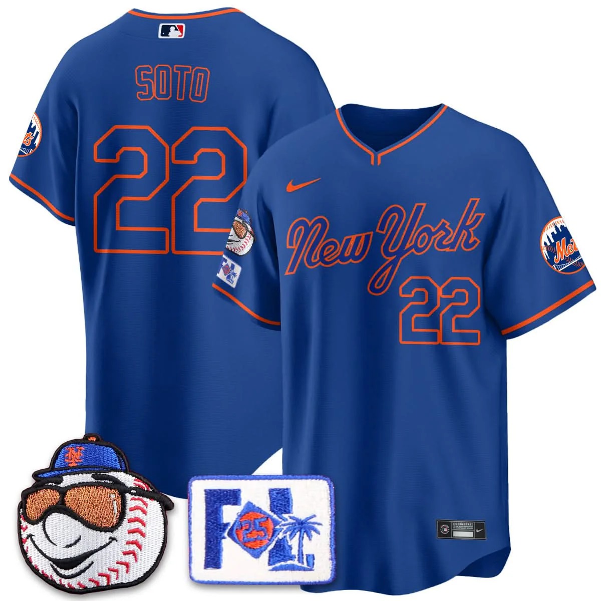 New York Mets Blue Road 2025 Spring Training Jersey - All Stitched - Limited Jersey | MLB Jersey New York Mets Blue Road 2025 Spring Training Jersey - All Stitched - Limited Jersey | MLB Jersey