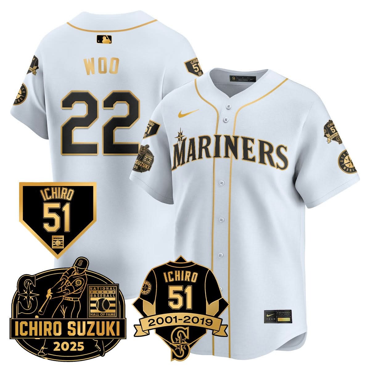 Seattle Mariners Ichiro Number Retirement Jersey - All Stitched - Limited Jersey | MLB Jersey Seattle Mariners Ichiro Number Retirement Jersey - All Stitched - Limited Jersey | MLB Jersey
