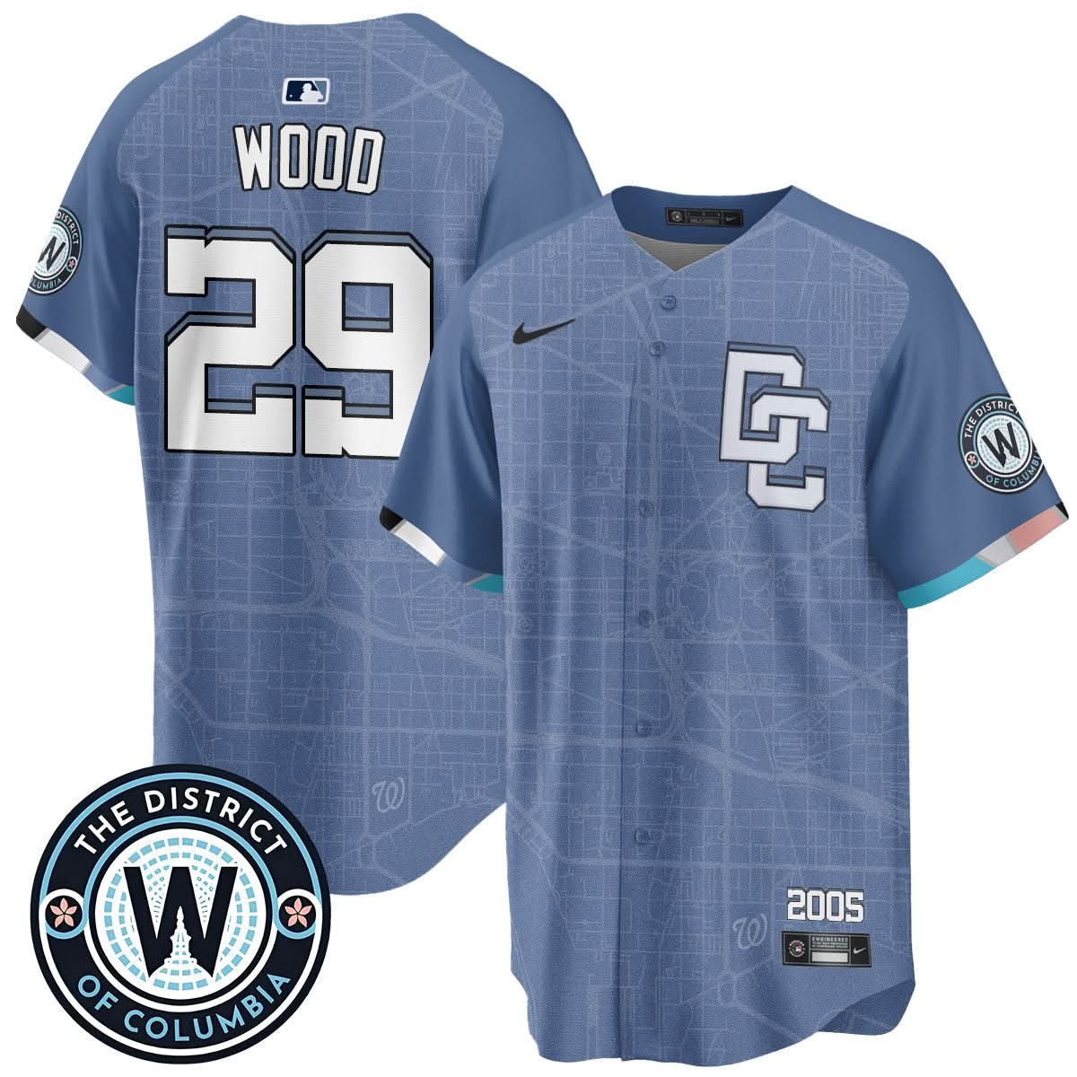 Washington Nationals 2025 City Connect Limited Jersey - All Stitched - Limited Jersey | MLB Jersey Washington Nationals 2025 City Connect Limited Jersey - All Stitched - Limited Jersey | MLB Jersey
