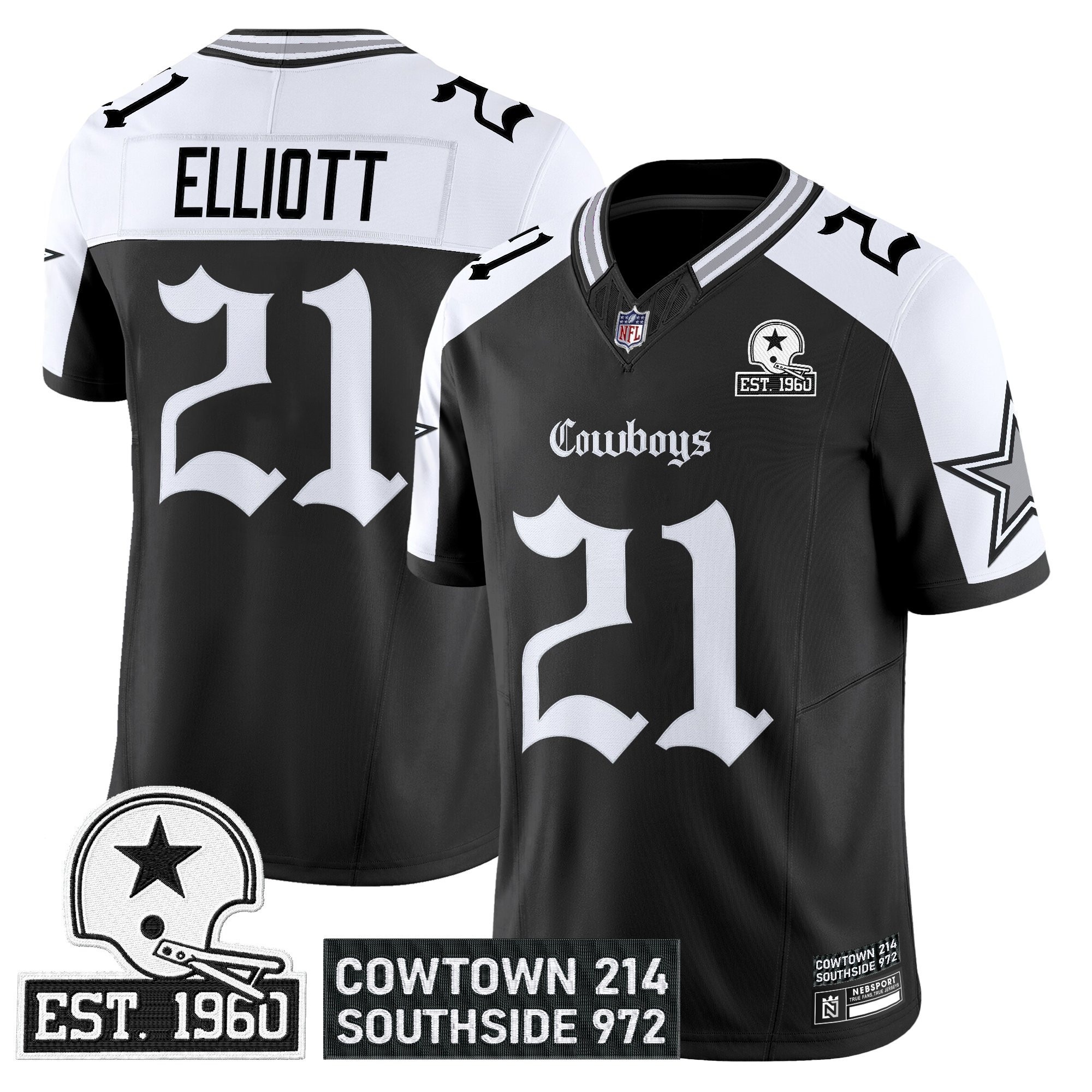 Men's Dallas Cowboys 'Gothic Lone Star Edition' Vapor Limited Jersey - All Stitched - Limited Jersey | NFL Jersey Men's Dallas Cowboys 'Gothic Lone Star Edition' Vapor Limited Jersey - All Stitched - Limited Jersey | NFL Jersey