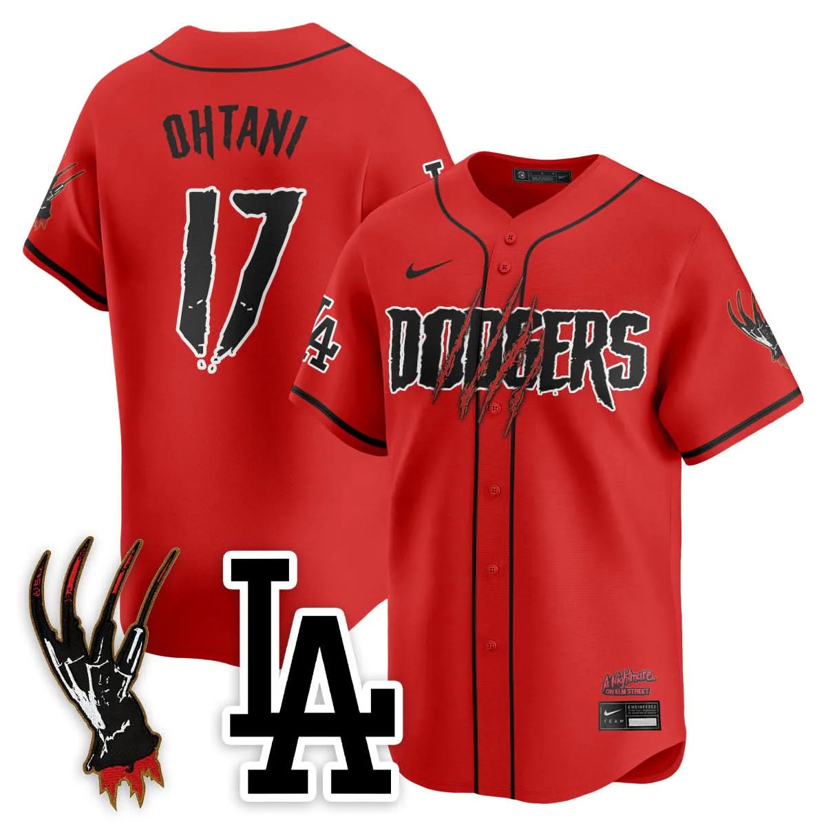 Los Angeles Dodgers "A Nightmare on Elm Street" Jersey - Stitched - Limited Jersey | MLB Jersey Los Angeles Dodgers "A Nightmare on Elm Street" Jersey - Stitched - Limited Jersey | MLB Jersey