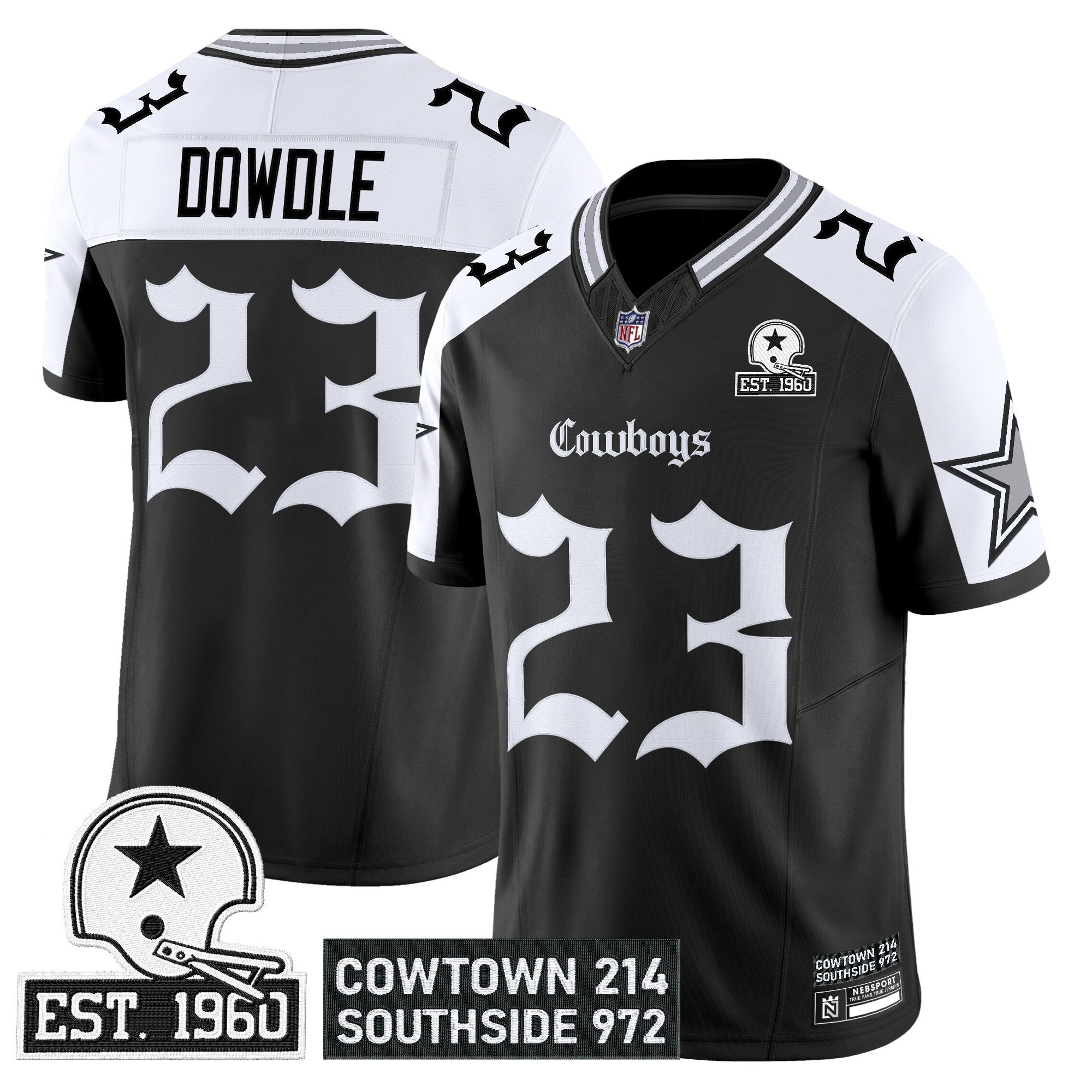 Men's Dallas Cowboys 'Gothic Lone Star Edition' Vapor Limited Jersey - All Stitched - Limited Jersey | NFL Jersey Men's Dallas Cowboys 'Gothic Lone Star Edition' Vapor Limited Jersey - All Stitched - Limited Jersey | NFL Jersey