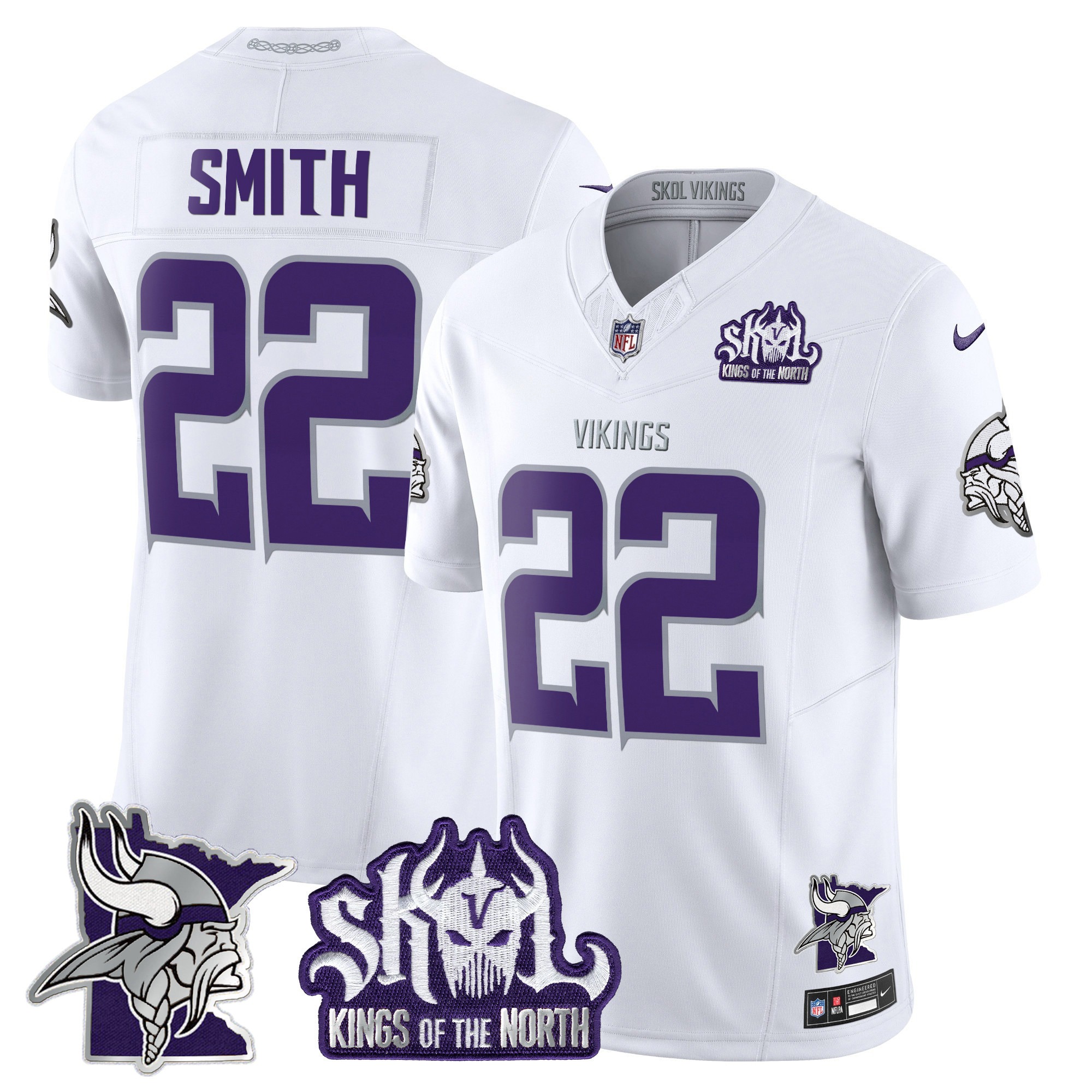 Minnesota Vikings Kings Of The North Patch Vapor Limited Jersey V3 - All Stitched - Limited Jersey | NFL Jersey Minnesota Vikings Kings Of The North Patch Vapor Limited Jersey V3 - All Stitched - Limited Jersey | NFL Jersey