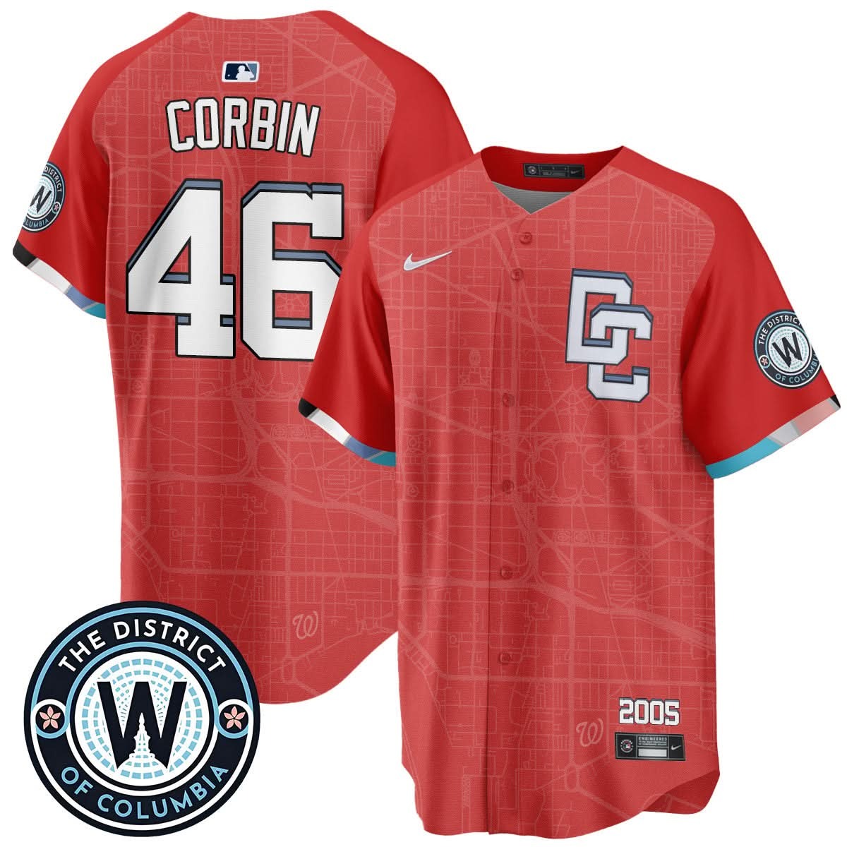 Washington Nationals 2025 City Connect Limited Jersey - All Stitched - Limited Jersey | MLB Jersey Washington Nationals 2025 City Connect Limited Jersey - All Stitched - Limited Jersey | MLB Jersey