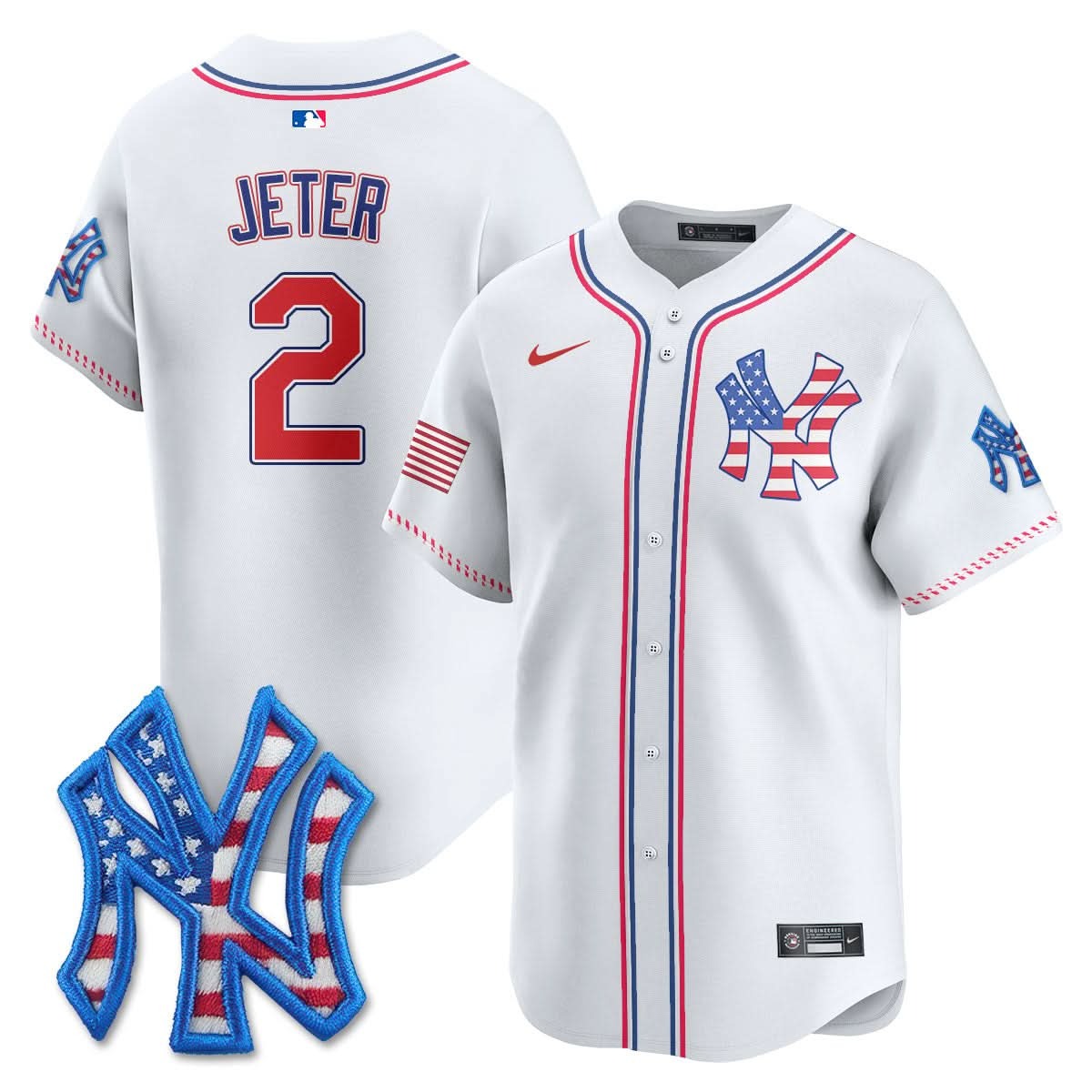 New York Yankees 2025 Fourth of July Jersey - All Stitched - Limited Jersey | MLB Jersey New York Yankees 2025 Fourth of July Jersey - All Stitched - Limited Jersey | MLB Jersey