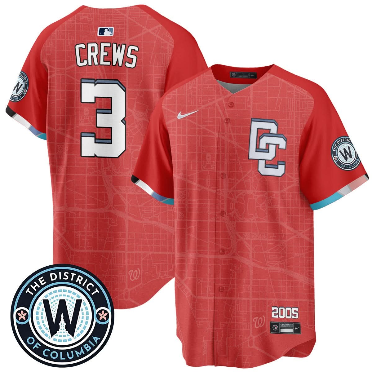 Washington Nationals 2025 City Connect Limited Jersey - All Stitched - Limited Jersey | MLB Jersey Washington Nationals 2025 City Connect Limited Jersey - All Stitched - Limited Jersey | MLB Jersey