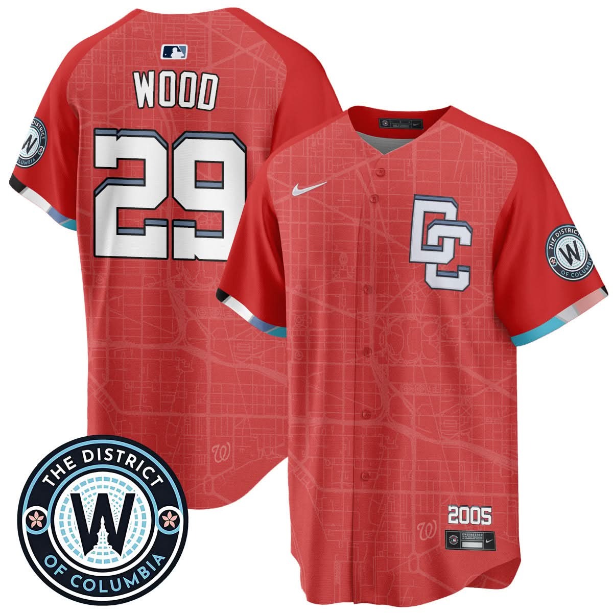 Washington Nationals 2025 City Connect Limited Jersey - All Stitched - Limited Jersey | MLB Jersey Washington Nationals 2025 City Connect Limited Jersey - All Stitched - Limited Jersey | MLB Jersey