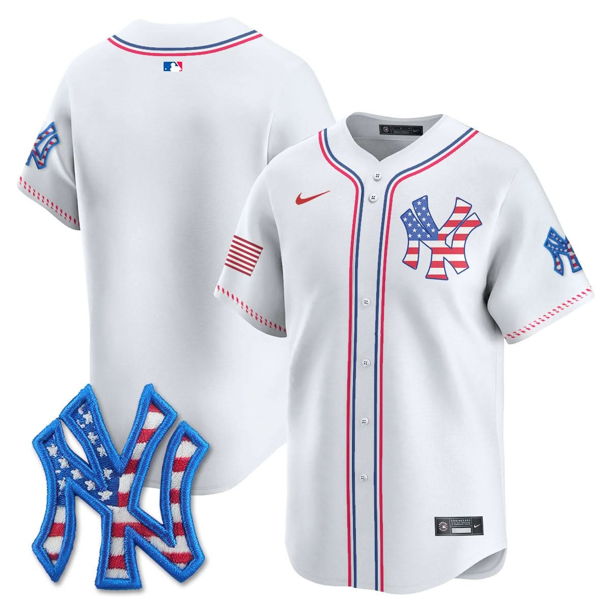New York Yankees 2025 Fourth of July Jersey - All Stitched - Limited Jersey | MLB Jersey New York Yankees 2025 Fourth of July Jersey - All Stitched - Limited Jersey | MLB Jersey