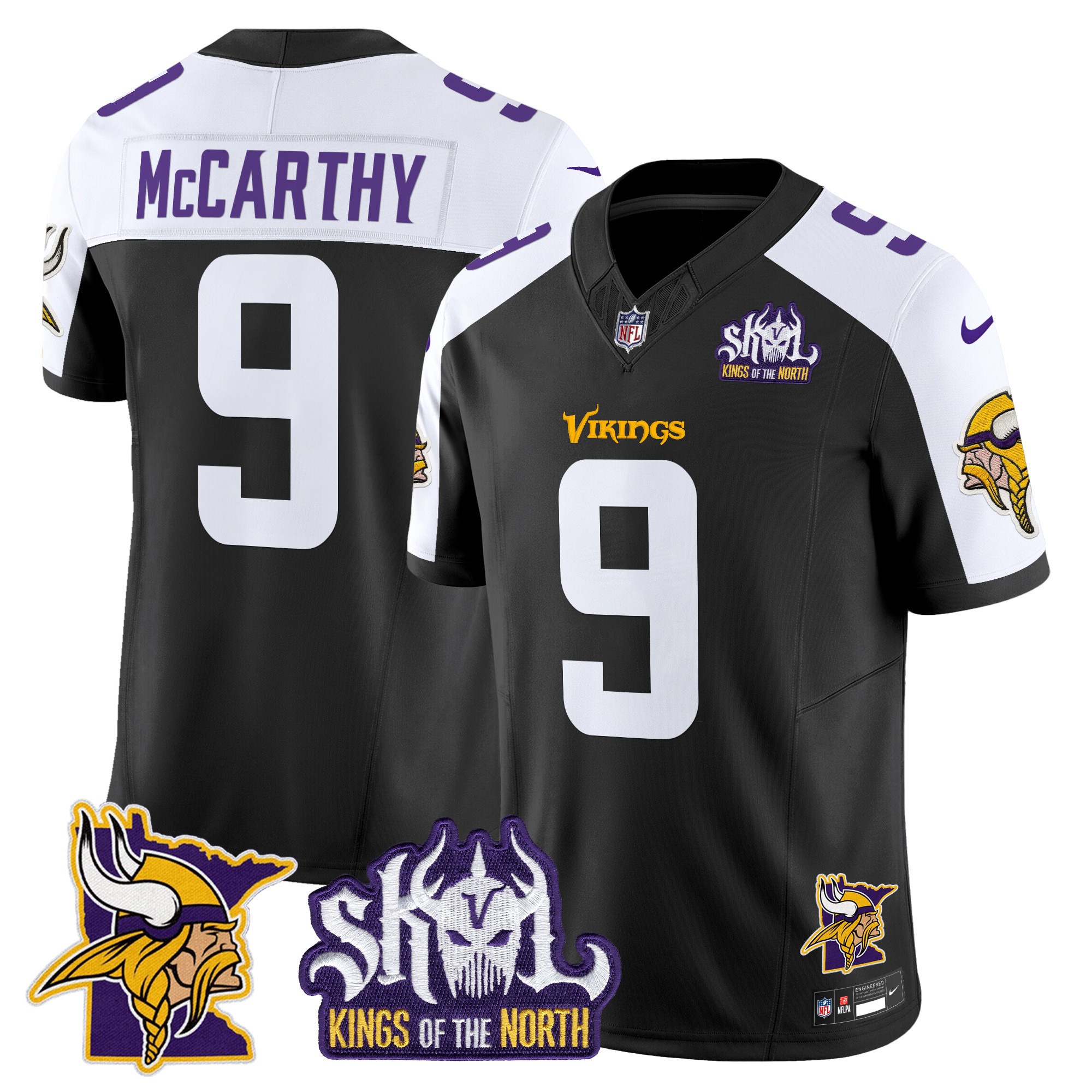 Minnesota Vikings Kings Of The North Patch Vapor Limited Jersey V3 - All Stitched - Limited Jersey | NFL Jersey Minnesota Vikings Kings Of The North Patch Vapor Limited Jersey V3 - All Stitched - Limited Jersey | NFL Jersey