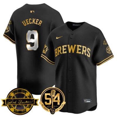 Milwaukee Brewers Jersey - Bob Uecker, 54 Seasons for Brewers Jersey - All Stitched - Limited Jersey | MLB Jersey