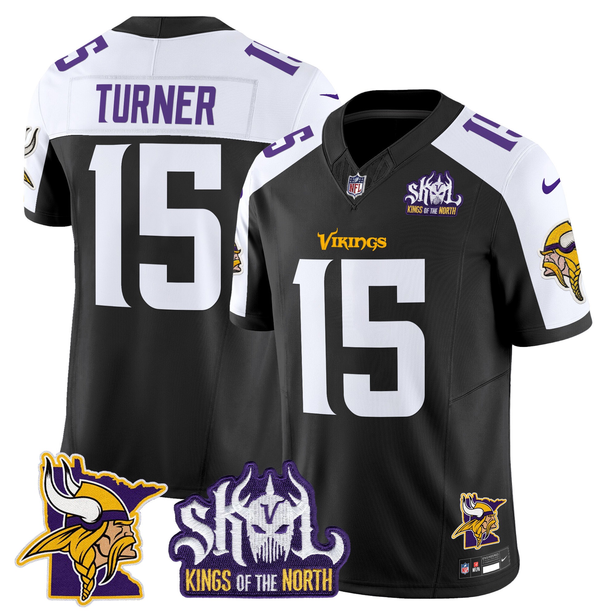 Minnesota Vikings Kings Of The North Patch Vapor Limited Jersey V3 - All Stitched - Limited Jersey | NFL Jersey Minnesota Vikings Kings Of The North Patch Vapor Limited Jersey V3 - All Stitched - Limited Jersey | NFL Jersey