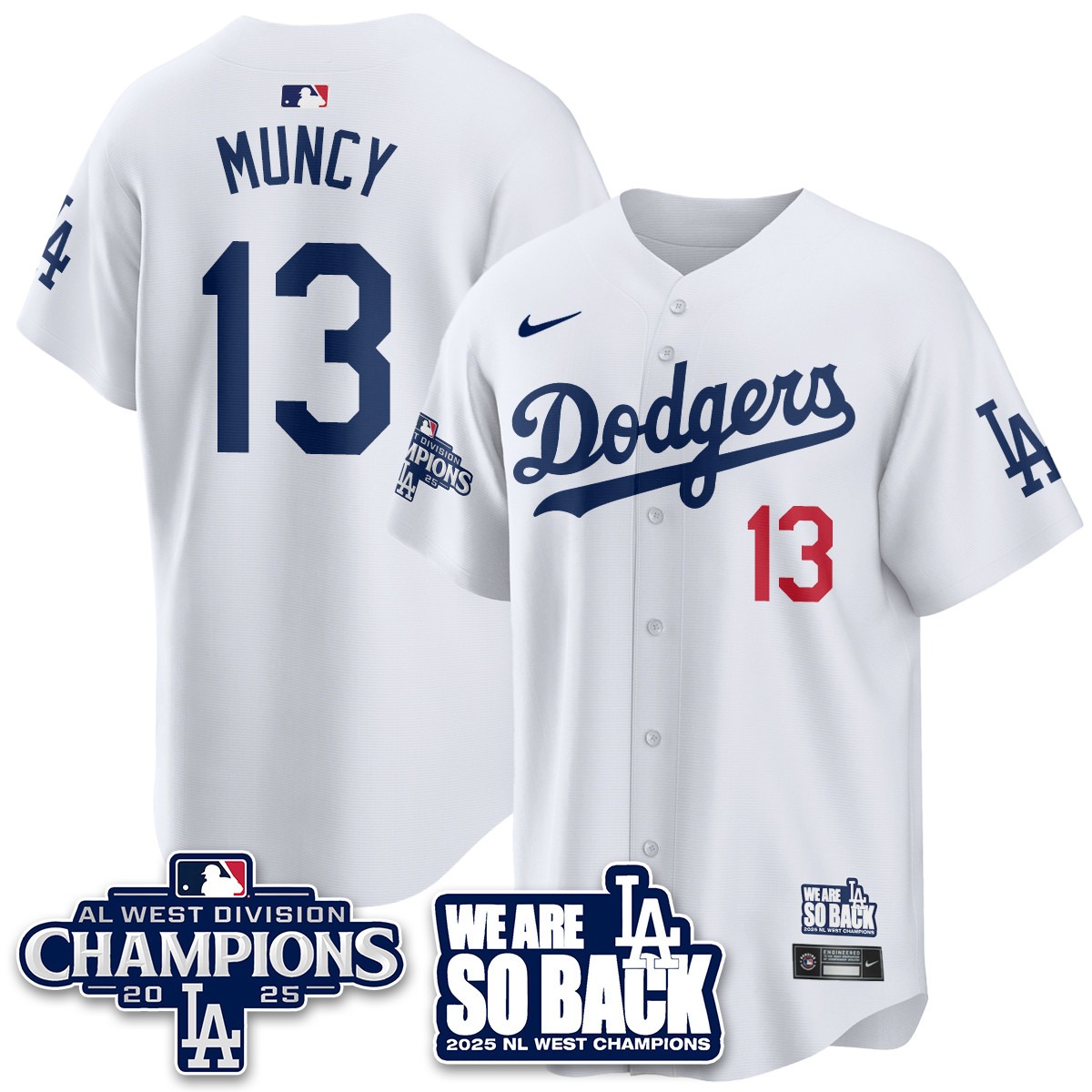 Los Angeles Dodgers 2025 NL West Division Champions Jersey - All Stitc - Limited Jersey | MLB Jersey Los Angeles Dodgers 2025 NL West Division Champions Jersey - All Stitc - Limited Jersey | MLB Jersey
