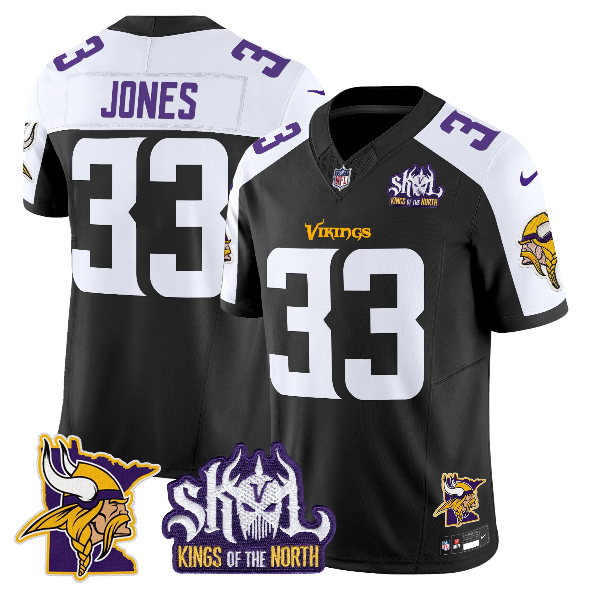Minnesota Vikings Kings Of The North Patch Vapor Limited Jersey V3 - All Stitched - Limited Jersey | NFL Jersey Minnesota Vikings Kings Of The North Patch Vapor Limited Jersey V3 - All Stitched - Limited Jersey | NFL Jersey
