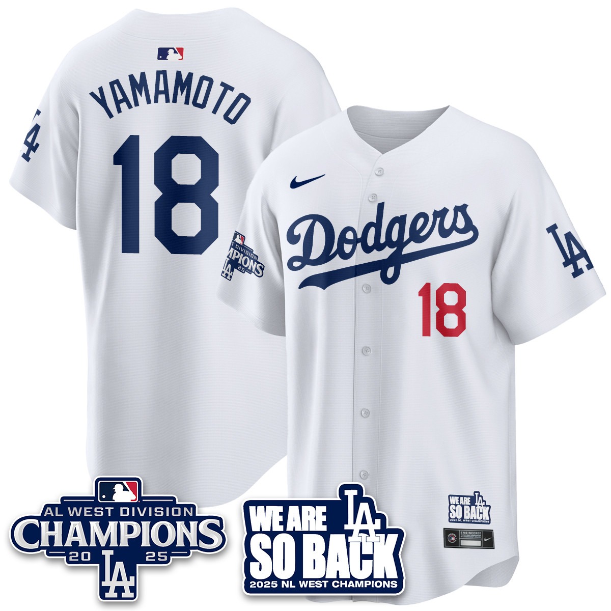 Los Angeles Dodgers 2025 NL West Division Champions Jersey - All Stitc - Limited Jersey | MLB Jersey Los Angeles Dodgers 2025 NL West Division Champions Jersey - All Stitc - Limited Jersey | MLB Jersey