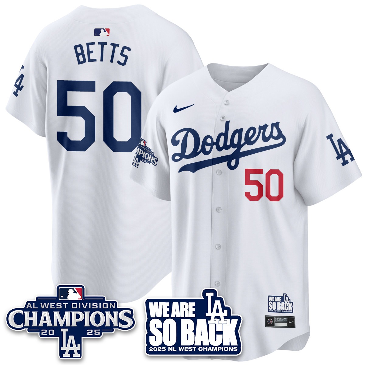 Los Angeles Dodgers 2025 NL West Division Champions Jersey - All Stitc - Limited Jersey | MLB Jersey Los Angeles Dodgers 2025 NL West Division Champions Jersey - All Stitc - Limited Jersey | MLB Jersey