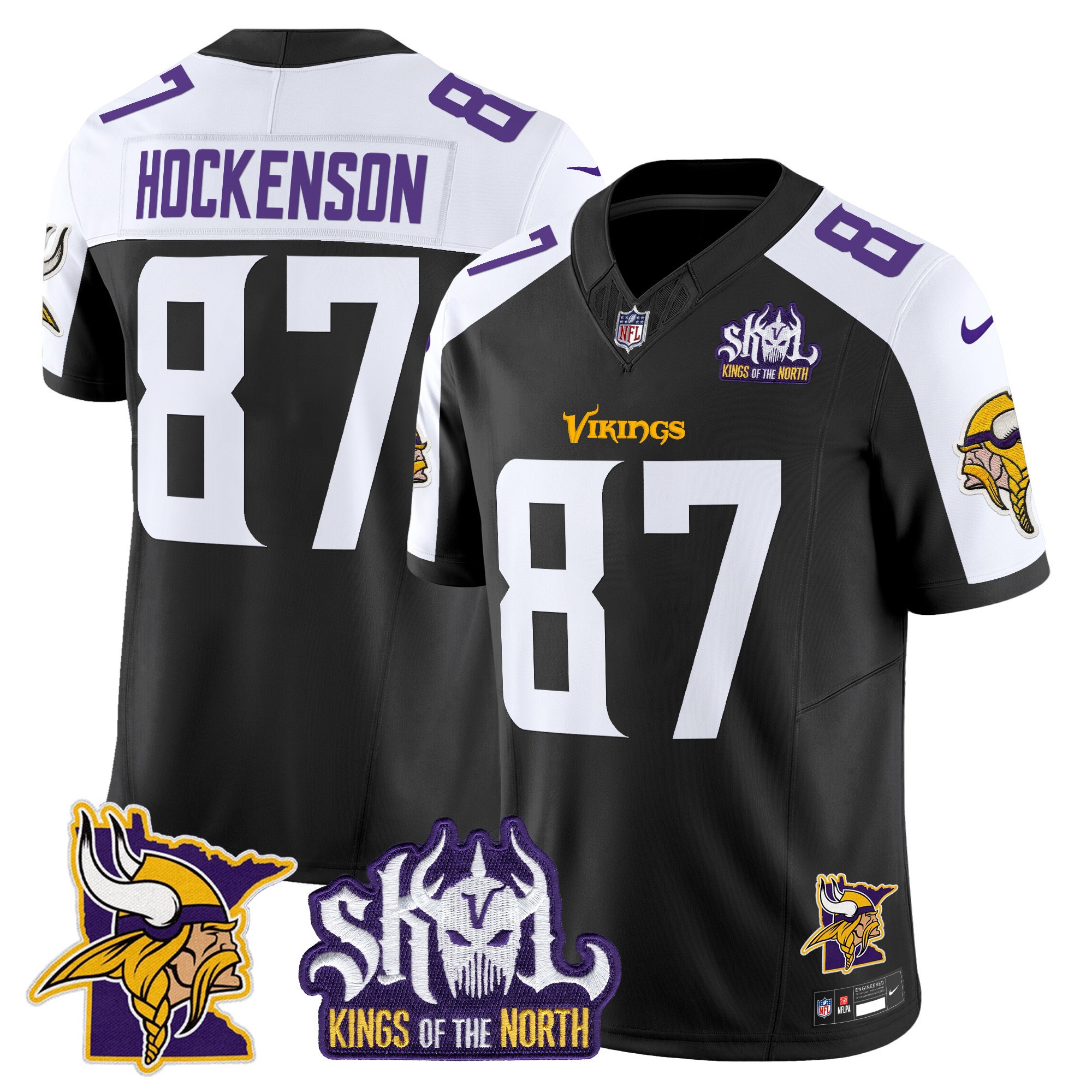 Minnesota Vikings Kings Of The North Patch Vapor Limited Jersey V3 - All Stitched - Limited Jersey | NFL Jersey Minnesota Vikings Kings Of The North Patch Vapor Limited Jersey V3 - All Stitched - Limited Jersey | NFL Jersey
