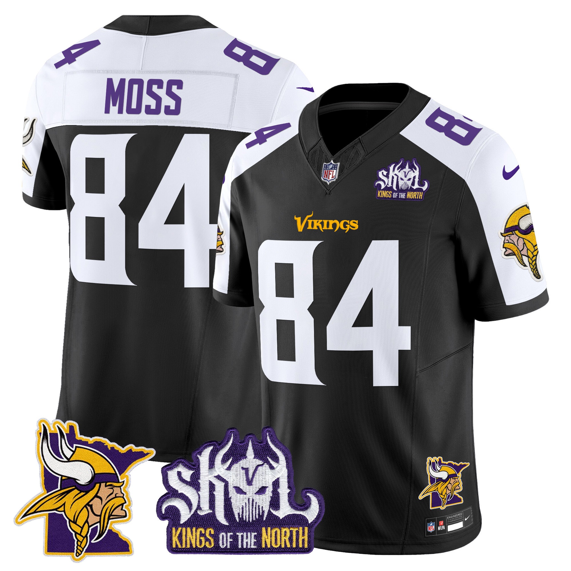Minnesota Vikings Kings Of The North Patch Vapor Limited Jersey V3 - All Stitched - Limited Jersey | NFL Jersey Minnesota Vikings Kings Of The North Patch Vapor Limited Jersey V3 - All Stitched - Limited Jersey | NFL Jersey