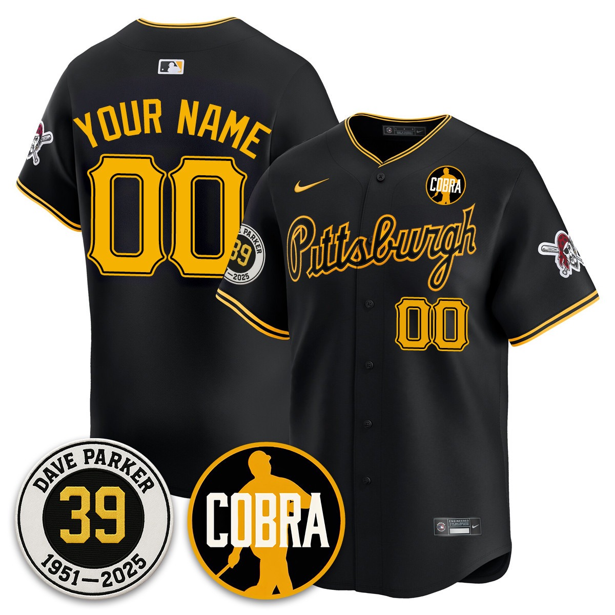 Custom Pittsburgh Pirates Memories Dave Parker Jersey- “COBRA” Patch - All Stitched - Limited Jersey | MLB Jersey Custom Pittsburgh Pirates Memories Dave Parker Jersey- “COBRA” Patch - All Stitched - Limited Jersey | MLB Jersey