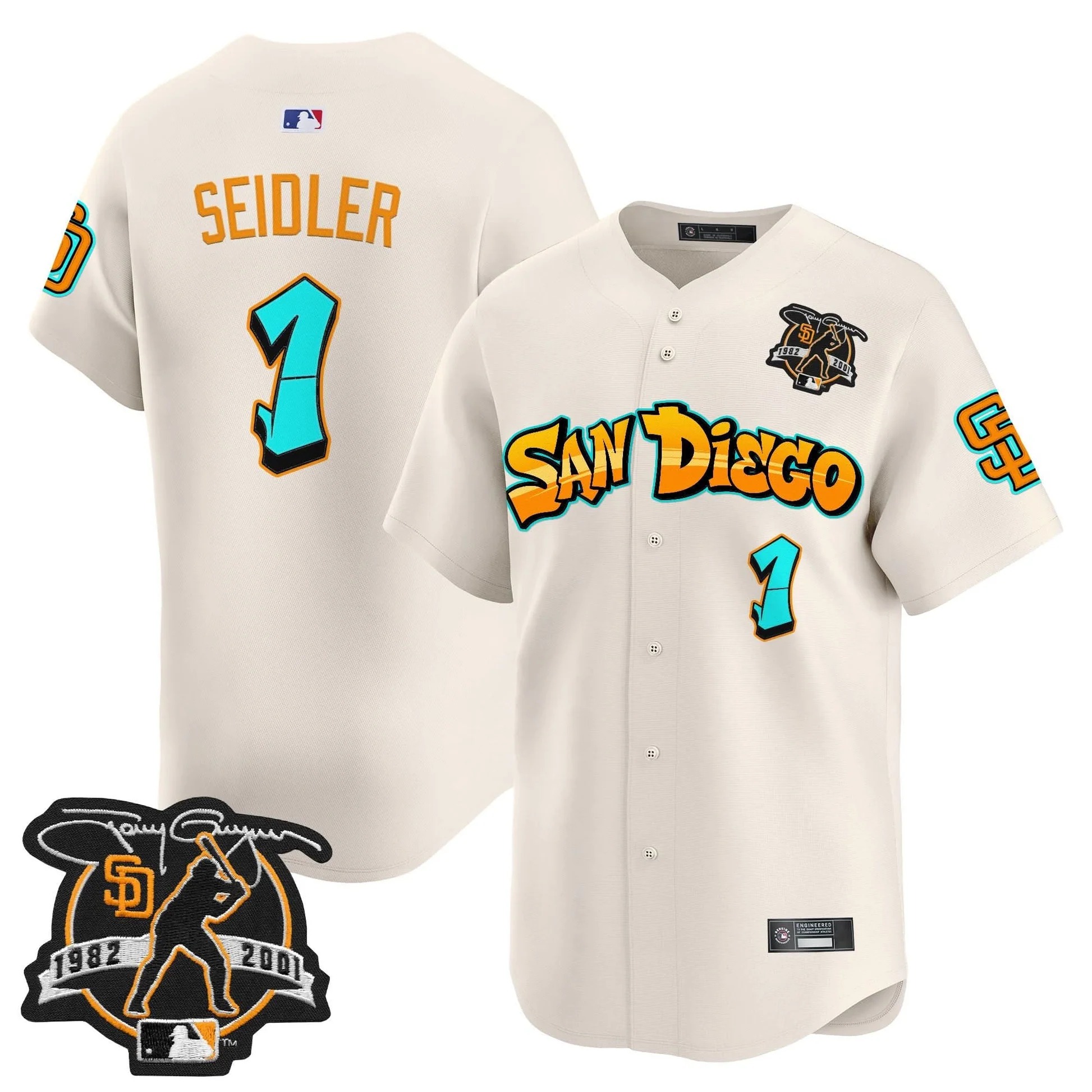 San Diego Padres 'Graffiti Barrio Edition' Vapor Premier Limited Jersey - All Stitched - Limited Jersey | MLB Jersey San Diego Padres 'Graffiti Barrio Edition' Vapor Premier Limited Jersey - All Stitched - Limited Jersey | MLB Jersey