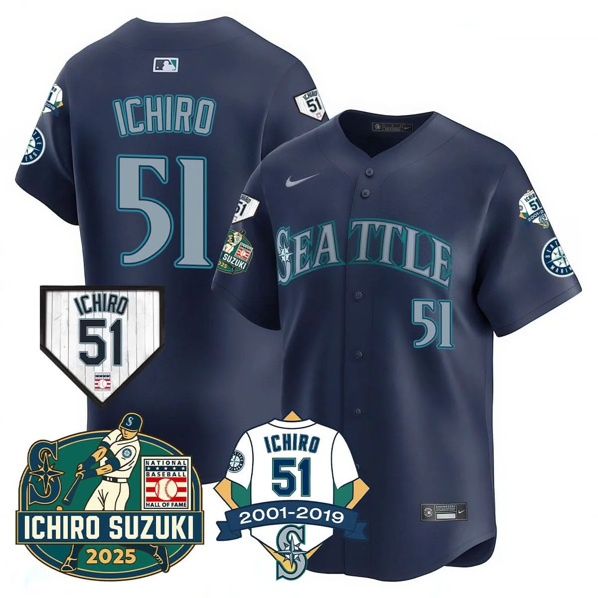 Seattle Mariners Ichiro Number Retirement Jersey - All Stitched - Limited Jersey | MLB Jersey Seattle Mariners Ichiro Number Retirement Jersey - All Stitched - Limited Jersey | MLB Jersey