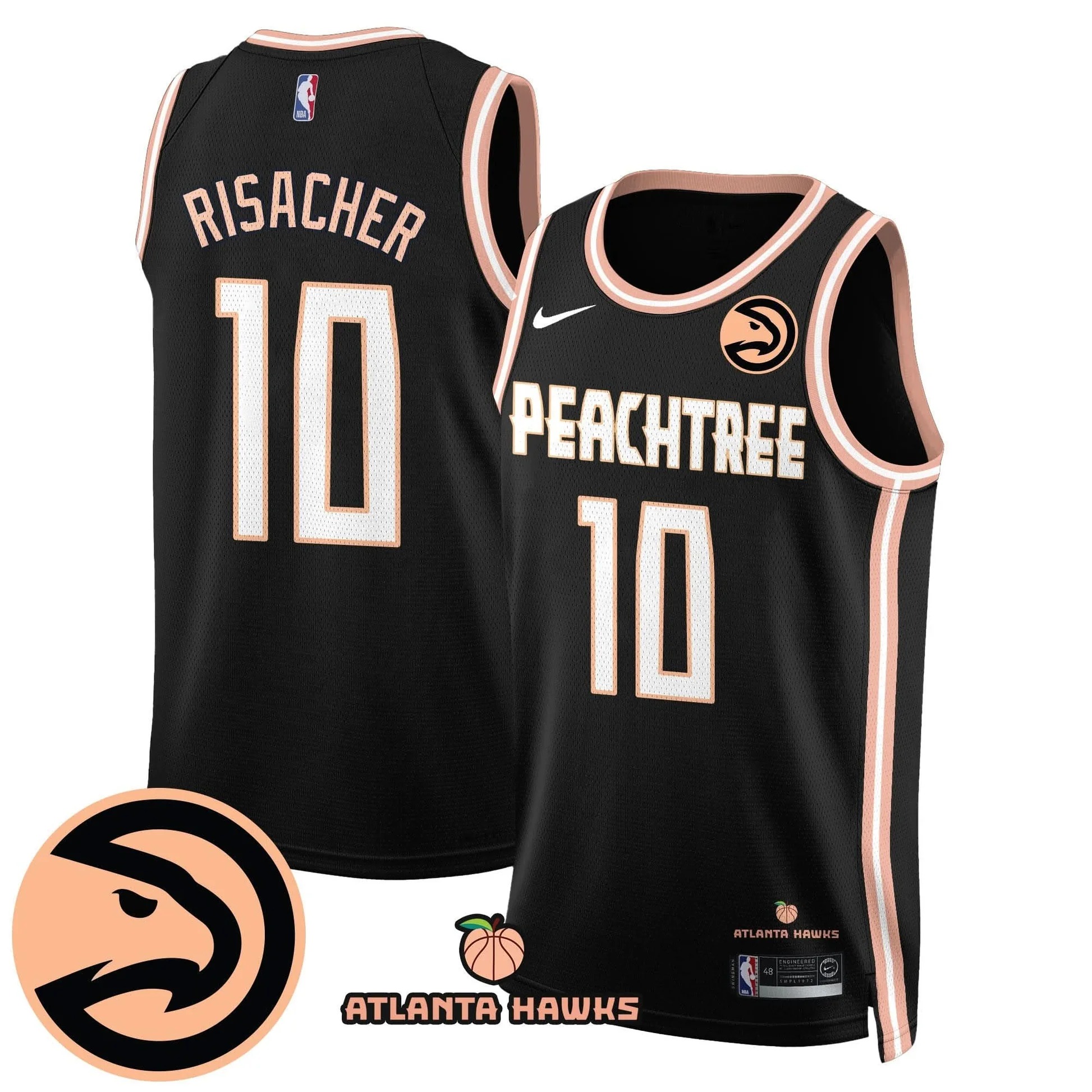 Atlanta Hawks “Peachtree” City Edition Jersey - All Stitched | NBA jersey Atlanta Hawks “Peachtree” City Edition Jersey - All Stitched | NBA jersey
