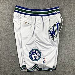NBA Minnesota Timberwolves White Hardwood Classics Mitchell & Ness White Shorts - Limited Shorts | NBA Shorts NBA Minnesota Timberwolves White Hardwood Classics Mitchell & Ness White Shorts - Limited Shorts | NBA Shorts