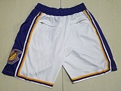 NBA Los Angeles Lakers Retro Swing Men White Stitched Pocket Basketball Shorts - Limited Shorts | NBA Shorts NBA Los Angeles Lakers Retro Swing Men White Stitched Pocket Basketball Shorts - Limited Shorts | NBA Shorts