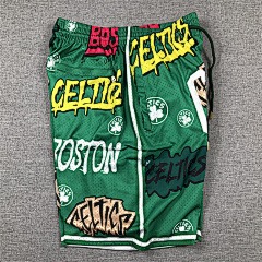 Boston Celtics Graffiti Fashion Shorts - Limited Shorts | NBA Shorts Boston Celtics Graffiti Fashion Shorts - Limited Shorts | NBA Shorts
