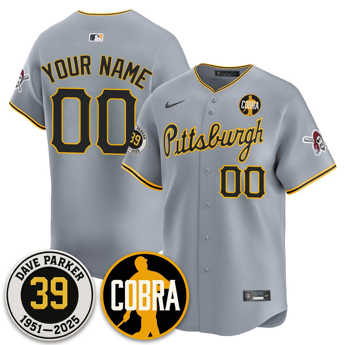 Custom Pittsburgh Pirates Memories Dave Parker Jersey- “COBRA” Patch - All Stitched - Limited Jersey | MLB Jersey Custom Pittsburgh Pirates Memories Dave Parker Jersey- “COBRA” Patch - All Stitched - Limited Jersey | MLB Jersey