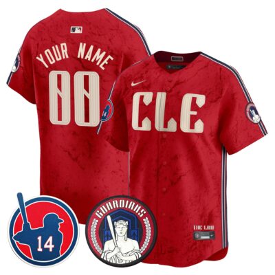Cleveland Guardians Larry Doby Patch City Connect Vapor Premier Limited Custom Jersey - All Stitched - Limited Jersey | MLB Jersey