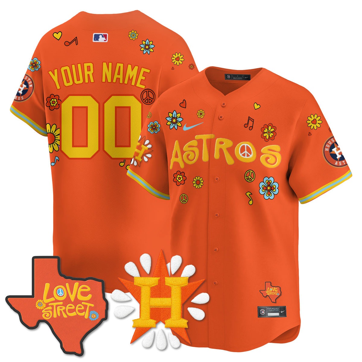 Houston Astros _Love Street_ Limited Custom Jersey - All Stitched - Limited Jersey | MLB Jersey Houston Astros _Love Street_ Limited Custom Jersey - All Stitched - Limited Jersey | MLB Jersey