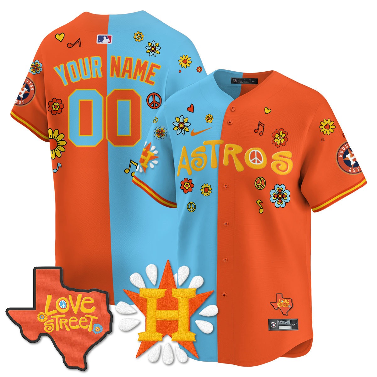 Houston Astros _Love Street_ Limited Custom Jersey - All Stitched - Limited Jersey | MLB Jersey Houston Astros _Love Street_ Limited Custom Jersey - All Stitched - Limited Jersey | MLB Jersey