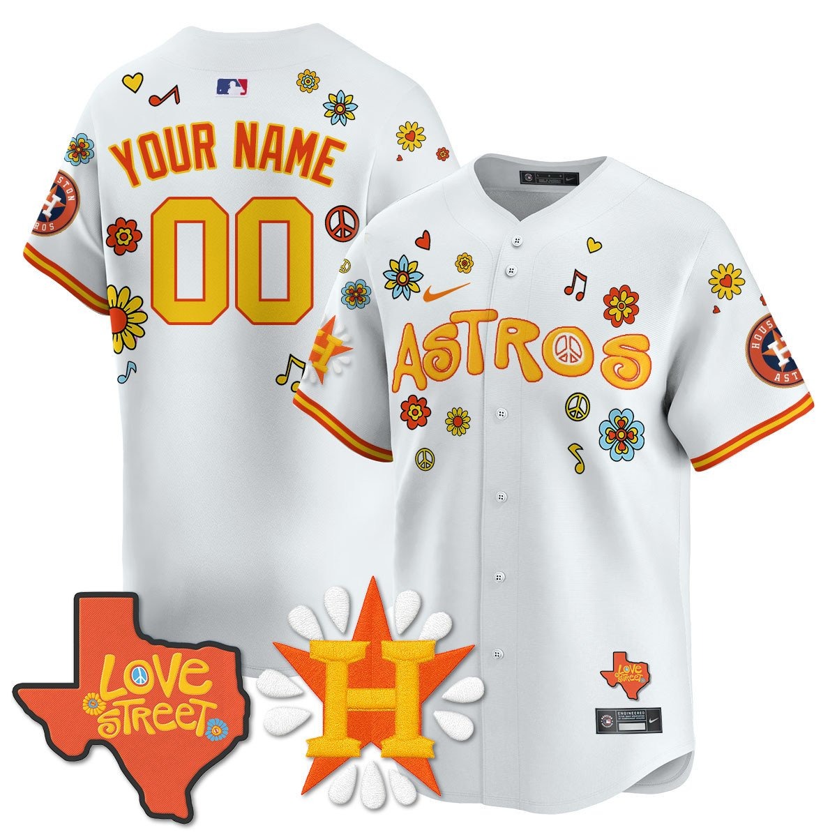 Houston Astros _Love Street_ Limited Custom Jersey - All Stitched - Limited Jersey | MLB Jersey Houston Astros _Love Street_ Limited Custom Jersey - All Stitched - Limited Jersey | MLB Jersey