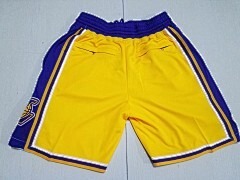 NBA Los Angeles Lakers Retro Swing Men Yellow Stitched Pocket Basketball Shorts - Limited Shorts | NBA Shorts NBA Los Angeles Lakers Retro Swing Men Yellow Stitched Pocket Basketball Shorts - Limited Shorts | NBA Shorts