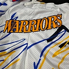 Mitchell & Ness Just Don Sublimated Golden State Warriors Basketball Shorts - Limited Shorts | NBA Shorts Mitchell & Ness Just Don Sublimated Golden State Warriors Basketball Shorts - Limited Shorts | NBA Shorts