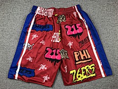 Mitchell & Ness Red Philadelphia 76ers 1998/99 Hardwood Classics Slap Sticker Swingman - Limited Shorts | NBA Shorts Mitchell & Ness Red Philadelphia 76ers 1998/99 Hardwood Classics Slap Sticker Swingman - Limited Shorts | NBA Shorts