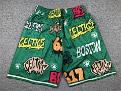 Boston Celtics Graffiti Fashion Shorts - Limited Shorts | NBA Shorts Boston Celtics Graffiti Fashion Shorts - Limited Shorts | NBA Shorts
