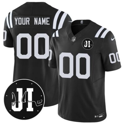 Custom Indianapolis Colts Limited 2025 Jersey - Memorial Patch for Jim Irsay - All Stitched - Limited Jersey | NFL Jersey