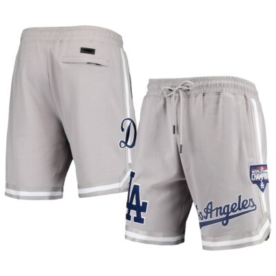 Pro Standard Los Angeles Dodgers Classic Chenille Gray Shorts  - Limited Shorts | MLB Shorts