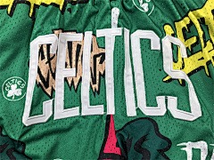 Boston Celtics Graffiti Fashion Shorts - Limited Shorts | NBA Shorts