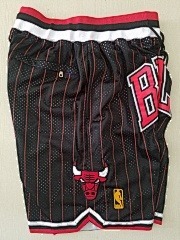 Just Don Chicago Bulls '97-98 Black Shorts Striped Basketball Team Shorts - Limited Shorts | NBA Shorts Just Don Chicago Bulls '97-98 Black Shorts Striped Basketball Team Shorts - Limited Shorts | NBA Shorts