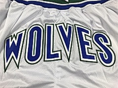 NBA Minnesota Timberwolves White Hardwood Classics Mitchell & Ness White Shorts - Limited Shorts | NBA Shorts NBA Minnesota Timberwolves White Hardwood Classics Mitchell & Ness White Shorts - Limited Shorts | NBA Shorts