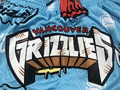 NBA Vancouver Grizzlies Slap Sticker Swingman Basketball Shorts - Limited Shorts | NBA Shorts NBA Vancouver Grizzlies Slap Sticker Swingman Basketball Shorts - Limited Shorts | NBA Shorts